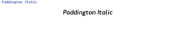 Fuente Paddington Italic.ttf