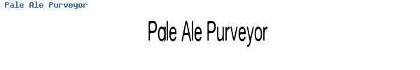 Fuente Pale Ale Purveyor.ttf