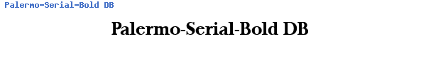 Fuente Palermo-Serial-Bold DB.ttf