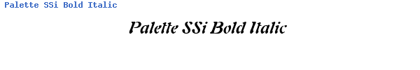 Fuente Palette SSi Bold Italic.ttf