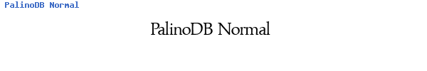 Fuente PalinoDB Normal.ttf