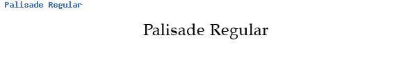 Fuente Palisade Regular.TTF