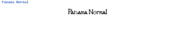Fuente Panama Normal.ttf