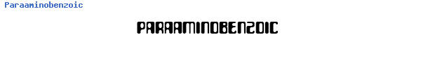 Fuente Paraaminobenzoic.ttf