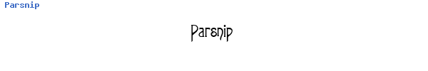 Fuente Parsnip.ttf