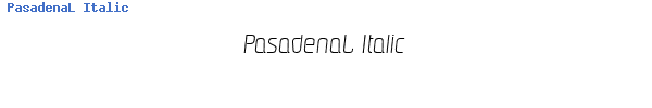 Fuente PasadenaL Italic.ttf