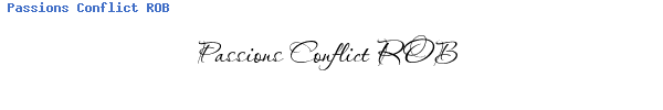Fuente Passions Conflict ROB.ttf