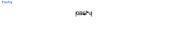 Fuente Pasty.ttf