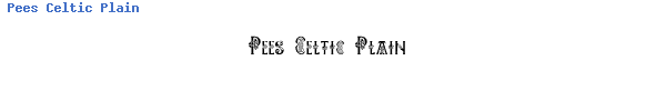Fuente Pees Celtic Plain.ttf