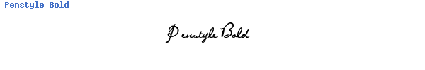 Fuente Penstyle Bold.ttf