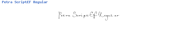 Fuente Petra ScriptEF Regular.ttf