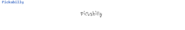 Fuente Pickabilly.ttf