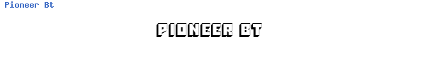 Fuente Pioneer Bt.ttf