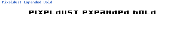 Fuente Pixeldust Expanded Bold.ttf