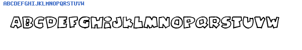 Fuente Pizzadudefatoutline.ttf