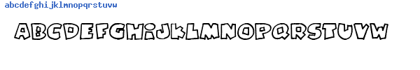 Fuente Pizzadudefatoutline.ttf