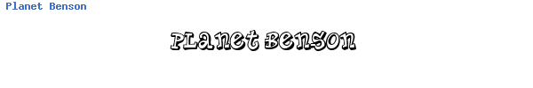 Fuente Planet Benson.ttf
