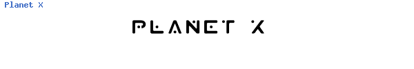 Fuente Planet X.ttf