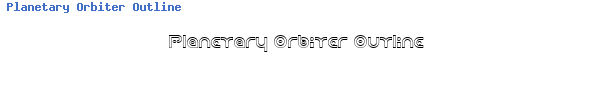 Fuente Planetary Orbiter Outline.ttf