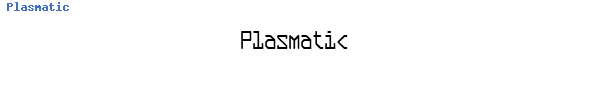 Fuente Plasmatic.ttf