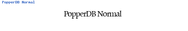 Fuente PopperDB Normal.ttf