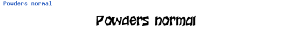 Fuente Powders normal.ttf
