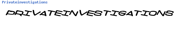 Fuente Privateinvestigations.ttf