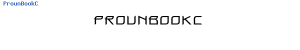 Fuente ProunBookC.otf