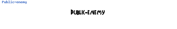 Fuente Public-enemy.ttf