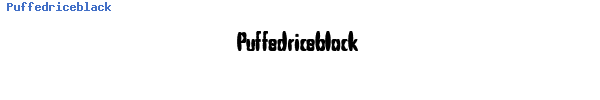 Fuente Puffedriceblack.ttf