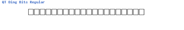 Fuente QT Ding Bits Regular.ttf