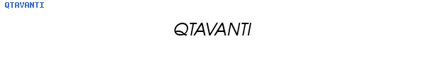 Fuente QTAVANTI.TTF