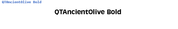 Fuente QTAncientOlive Bold.ttf