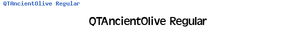 Fuente QTAncientOlive Regular.ttf
