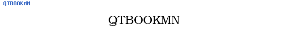 Fuente QTBOOKMN.TTF