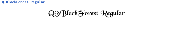 Fuente QTBlackForest Regular.ttf