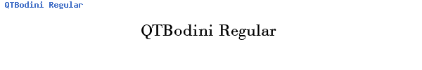 Fuente QTBodini Regular.ttf