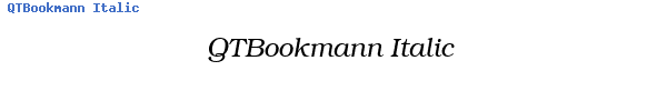 Fuente QTBookmann Italic.ttf