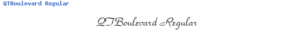 Fuente QTBoulevard Regular.ttf