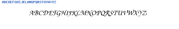 Fuente QTChanceryType Italic.ttf