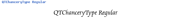 Fuente QTChanceryType Regular.ttf