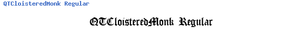 Fuente QTCloisteredMonk Regular.ttf
