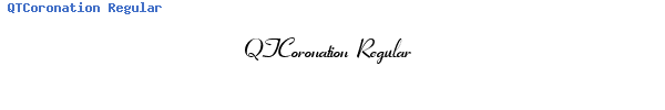 Fuente QTCoronation Regular.ttf