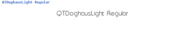 Fuente QTDoghausLight Regular.ttf