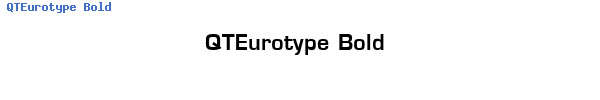 Fuente QTEurotype Bold.ttf