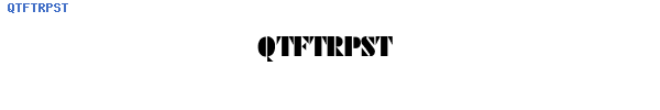 Fuente QTFTRPST.TTF