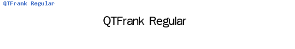 Fuente QTFrank Regular.ttf