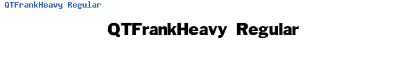 Fuente QTFrankHeavy Regular.ttf