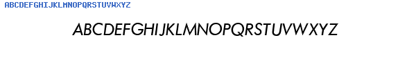 Fuente QTFuture Italic.ttf
