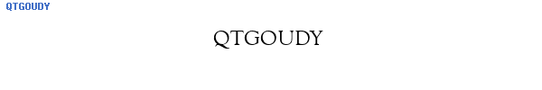 Fuente QTGOUDY.TTF
